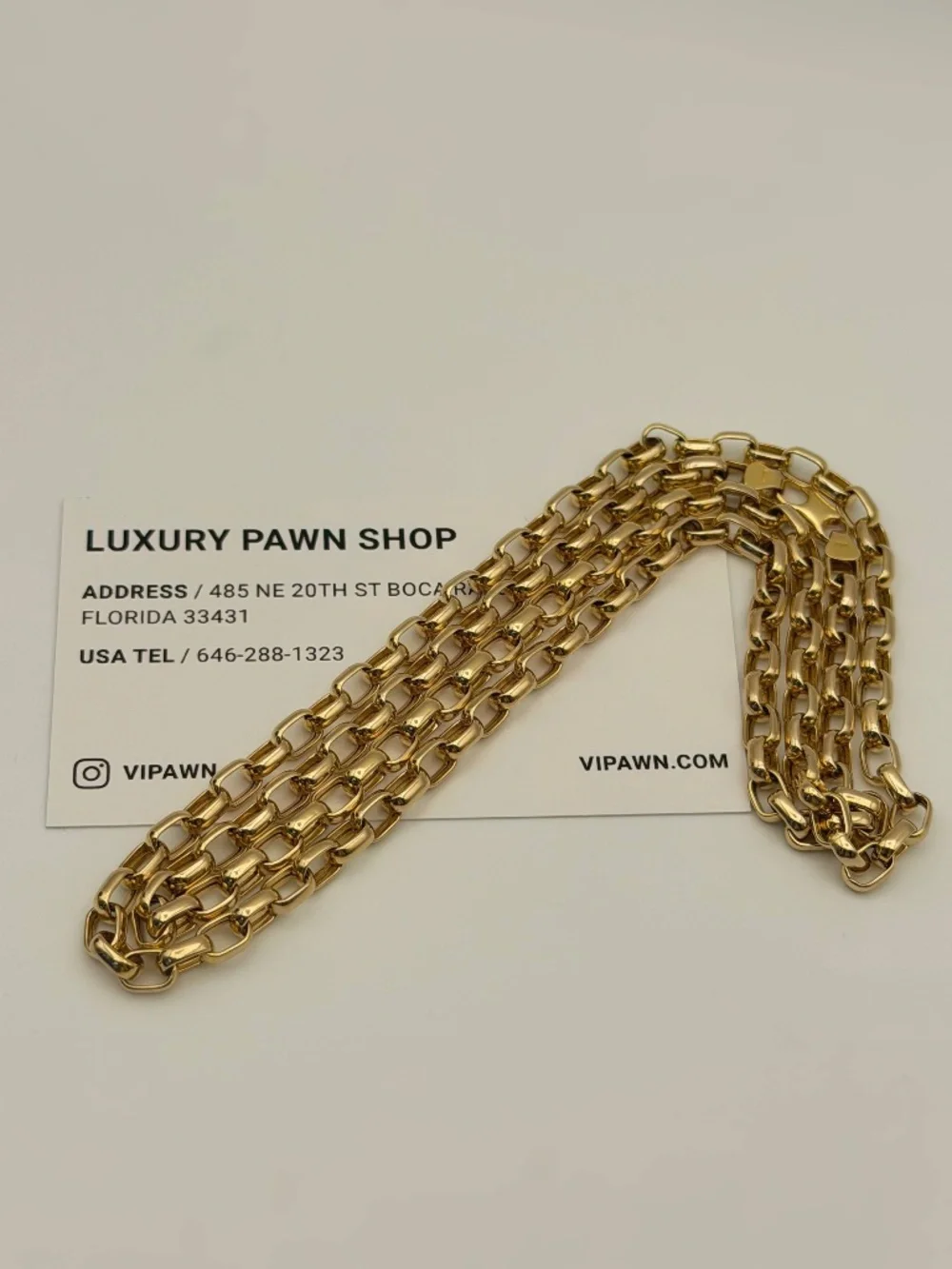 UnoAerre Italy 14k Solid Yellow Gold Cable Link Chain Unisex Necklace 29” 5mm